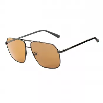 Óculos de sol GUESS GF00060-6001E homem retangulares pretos lentes fumé 60/13/140 mm