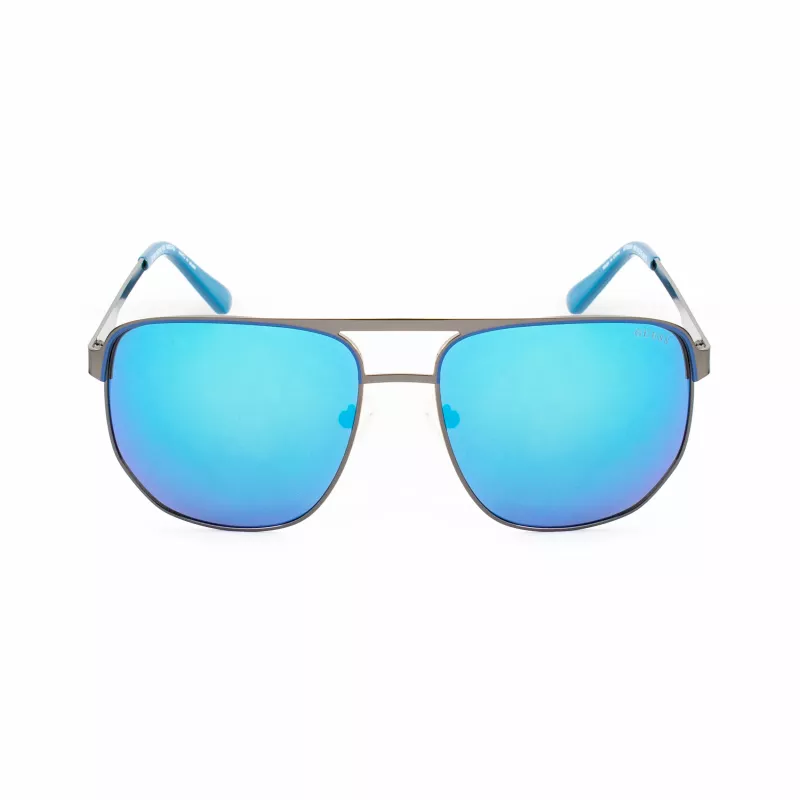 Óculos de sol para homem Guess GF00061-6106X, armação preta, lentes cinzentas, 61 mm