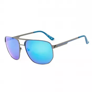 Óculos de sol para homem Guess GF00061-6106X, armação preta, lentes cinzentas, 61 mm