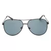 GUESS GF0231-02A Óculos de sol retangulares para homem - Armação preta Lentes cinzentas 58mm