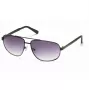 Óculos de sol quadrados de homem GUESS GF0244-6001A - armação preta brilhante, lente fumada degradê
