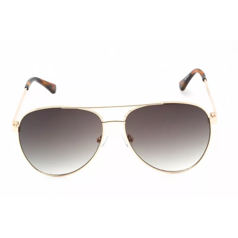 Óculos de sol GUESS GF0251-32P para homem, quadrados, Havana, com lentes castanhas degradê