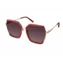 Óculos de sol gatinho de mulher GUESS GF0418-5869T - Armação preta brilhante, lente degradê fumé, 58 mm