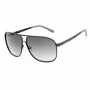 GUESS GF5025S-02B Óculos de sol de homem estilo aviador - armação preta, lentes cinzentas fumadas, 61 mm