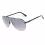 Óculos de sol de homem GUESS GF5053-0008F, quadrados, armação preta, lentes fumadas, 58 mm