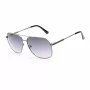 Óculos de sol de homem GUESS GF5079-6108B, retangulares - armação preta brilhante, lentes fumé degradê, 61 mm