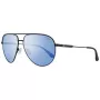 Óculos de sol aviador de homem GUESS GF5083-01X - Armação de metal preta, lentes de policarbonato cinzentas, proteção UV400