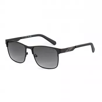 Óculos de sol retangulares Guess GF5098-5602B homem preto fumado 56mm