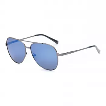 Óculos de sol de homem GUESS GF5117-5806C armação preta lentes cinzentas 58 mm