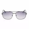 GUESS GG2114S-01B Óculos de sol para homem Armação quadrada preta Lente degradê cinzenta 60mm