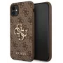 Capa Rígida GUESS para iPhone 11 / XR 4G Big Metal Logo Castanha