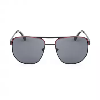 Óculos de sol GUESS MAN GF00061-6102A armação preta lentes cinzentas 61mm