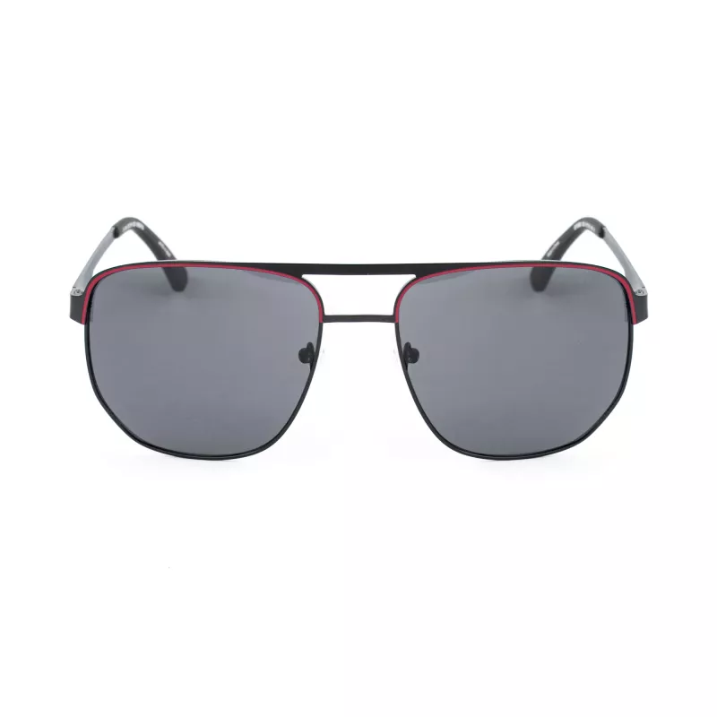 Óculos de sol GUESS MAN GF00061-6102A armação preta lentes cinzentas 61mm