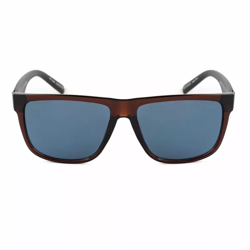 Óculos de sol GUESS MAN GO00058-6145V armação angular preta brilhante lente fumada 61 mm