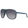 Óculos de sol GUESS MAN GU6876-5991B retangulares armação preta lentes cinzentas 59mm
