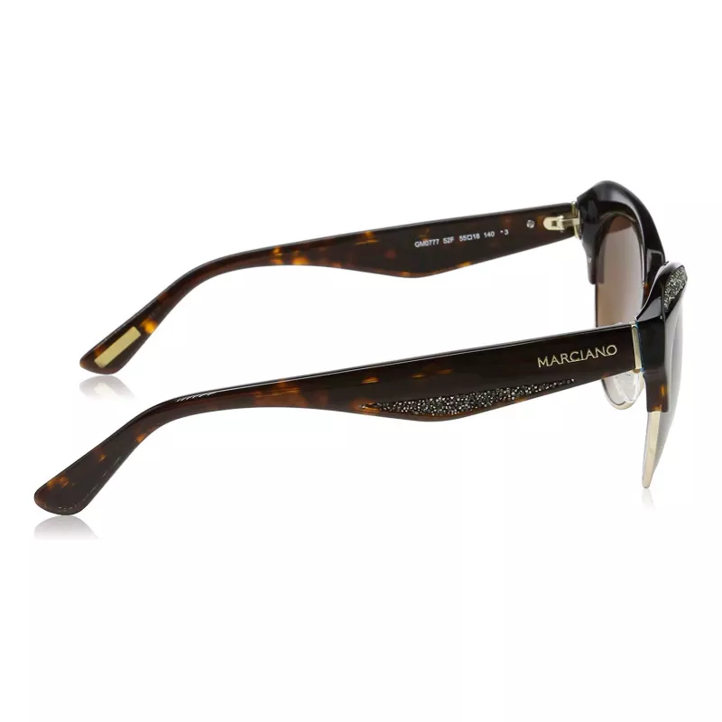 Óculos de sol GUESS MARCIANO mulher em forma de olho de gato GM0777-5552F Havana castanho degradê 55mm