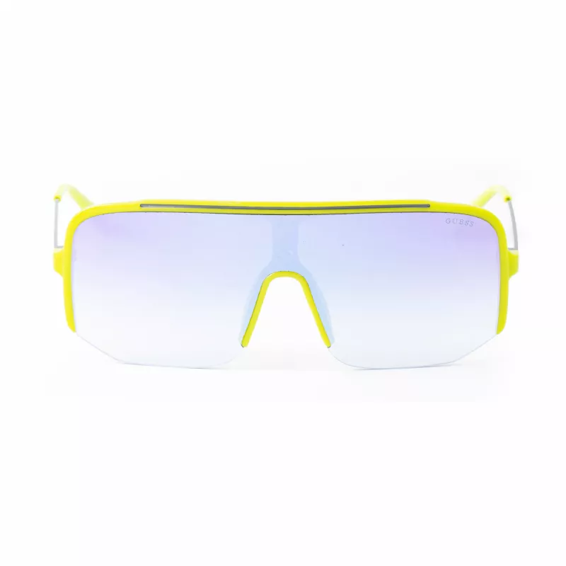 GUESS Óculos de sol quadrados de homem GO00054-0095W - armação preta brilhante, lentes fumadas, proteção UV400
