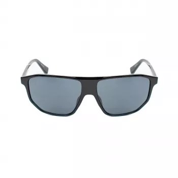 Óculos de sol de homem Guess GF00010-6101A - armação de acetato preta brilhante, lentes fumadas, proteção UV400