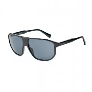 Óculos de sol de homem Guess GF00010-6101A - armação de acetato preta brilhante, lentes fumadas, proteção UV400