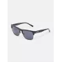 Óculos de sol de homem Guess GF00023-5601A armação quadrada preta lentes cinzentas 56mm