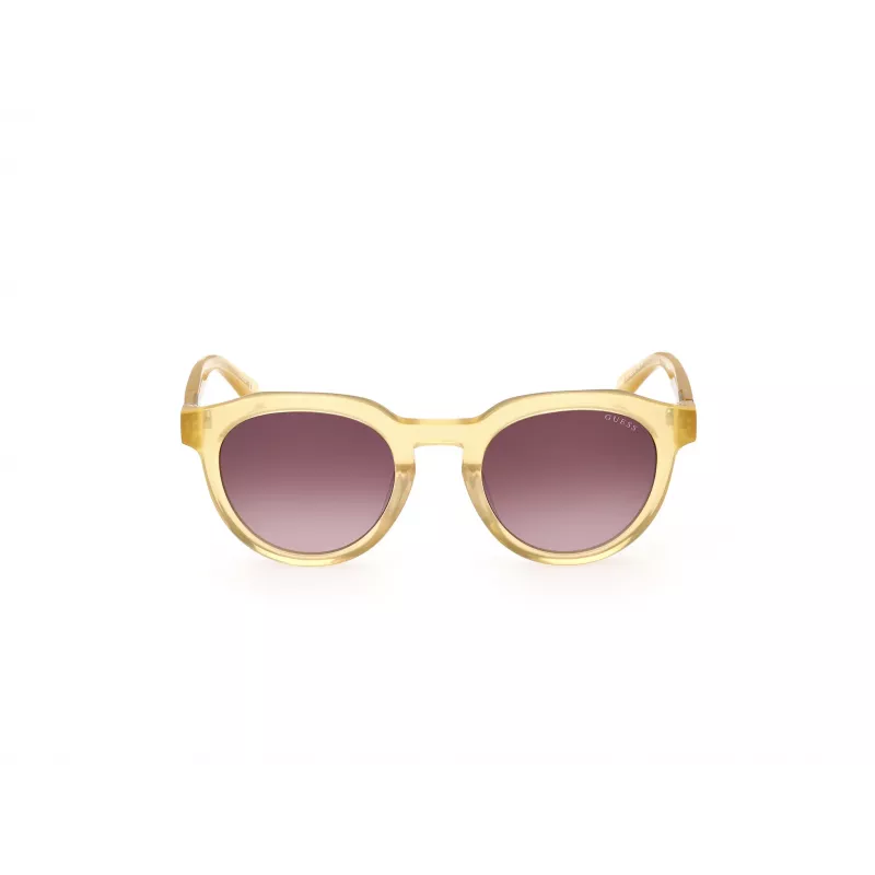 GUESS óculos de sol homem GU00063-5039F Havana acetato armação quadrada lentes castanhas 50 mm