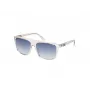 GUESS Óculos de Sol de Homem GU00123-5826W - Armação Quadrada Havana Escura, Lentes Castanhas Degradê, 58/16/140 mm
