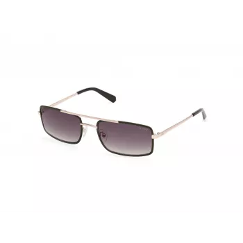 Óculos de sol de homem GUESS GU00168-5897P preto retangular polarizado 58mm