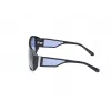 Óculos de sol unissexo GUESS GU00135-6101V, armação preta, lentes cinzentas degradê, 61 mm