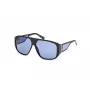 Óculos de sol unissexo GUESS GU00135-6101V, armação preta, lentes cinzentas degradê, 61 mm