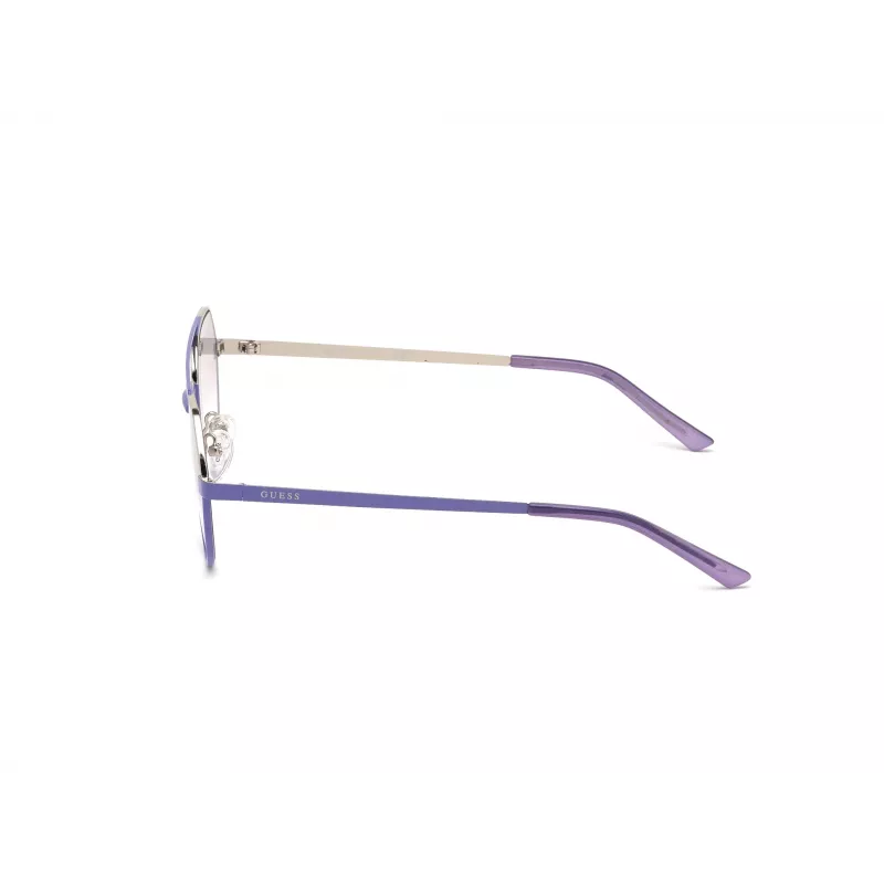 Óculos de sol unissexo GUESS GU3048-81Z Armação preta brilhante lentes cinzentas degradê 53mm
