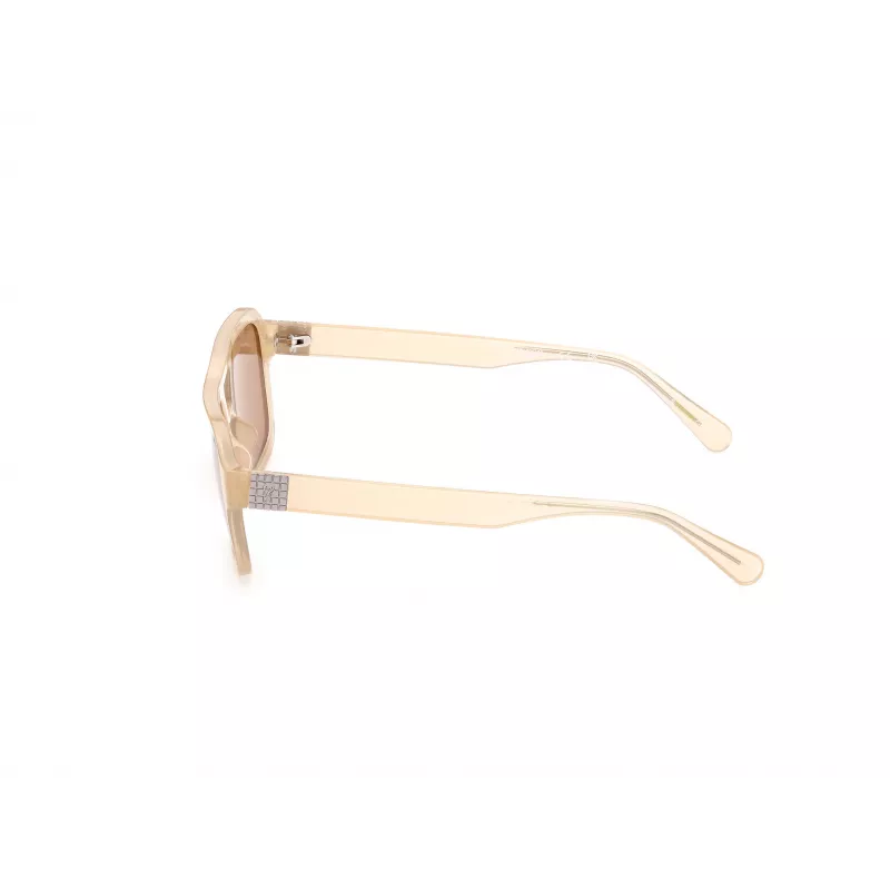 GUESS Óculos de sol unissexo GU82595357E Havana/Tartaruga Armação Lentes castanhas degradê 53/19/145 mm