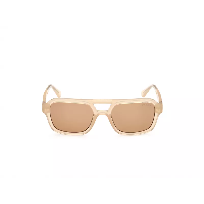GUESS Óculos de sol unissexo GU82595357E Havana/Tartaruga Armação Lentes castanhas degradê 53/19/145 mm