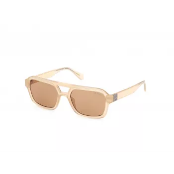 GUESS Óculos de sol unissexo GU82595357E Havana/Tartaruga Armação Lentes castanhas degradê 53/19/145 mm