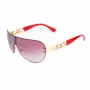 Óculos de sol aviador de mulher GUESS GO00037-0032G Armação dourada Lentes degradê castanhas 56 mm