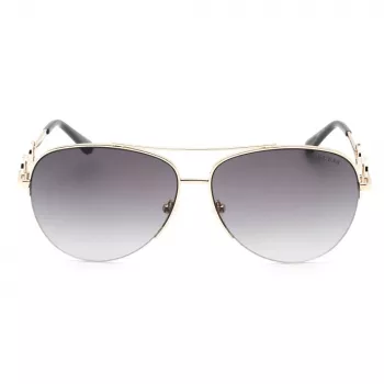 Óculos de sol de mulher GUESS Butterfly Cat Eye GF6171-32B Shiny Black Smoke Gradient 60 mm