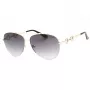 Óculos de sol de mulher GUESS Butterfly Cat Eye GF6171-32B Shiny Black Smoke Gradient 60 mm