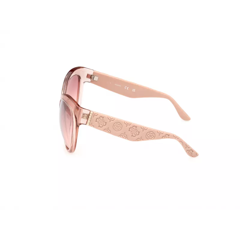 Óculos de sol GUESS Butterfly para mulher GU00130-6157U, armação Havana com lentes castanhas