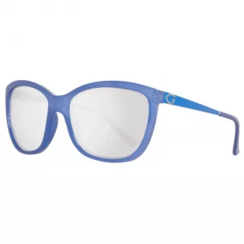 Óculos de sol borboleta de mulher GUESS GU7444-5884C Havana tartaruga castanha armação de acetato lentes degradê castanhas 58mm