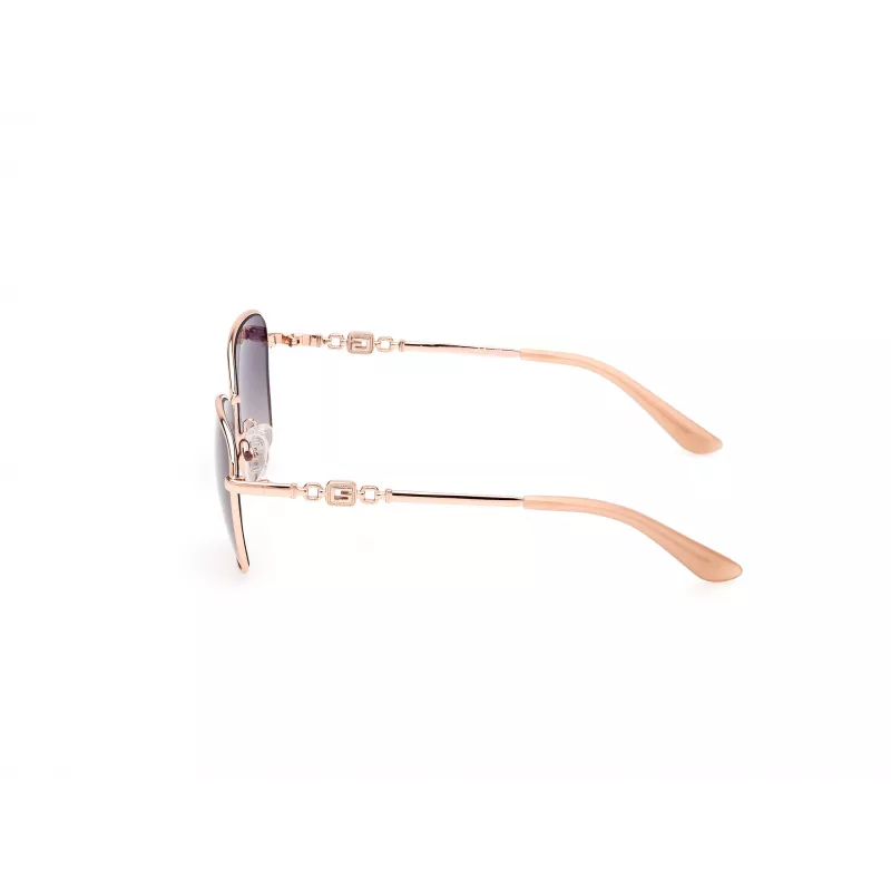 Óculos de sol GUESS Butterfly para mulher GU7884-5728W - armação castanha Havana com lentes castanhas degradê, 57/16/140 mm