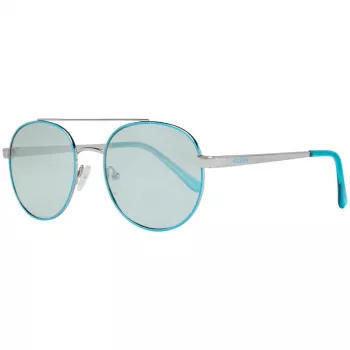 GUESS Óculos de sol de mulher em forma de olho de gato GF0367-10X - armação preta brilhante, lentes fumadas degradê, proteção UV400