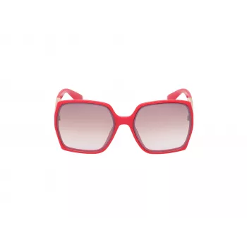 Óculos de sol GUESS mulher cat eye GO00031-6266F - armação preta brilhante, lente degradê fumada, proteção UV400