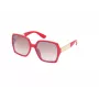 Óculos de sol GUESS mulher cat eye GO00031-6266F - armação preta brilhante, lente degradê fumada, proteção UV400