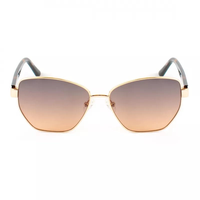 Óculos de sol de mulher GUESS GU00102-5632F olho de gato Havana castanho degradê 56 mm