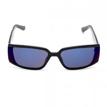 Óculos de sol quadrados oversized GUESS para mulher GF5127-6501C, armação preta com lentes degradê fumadas