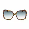 Óculos de sol gatinho de mulher GUESS GF6185-5752P - Havana/tartaruga - lentes polarizadas castanhas - 57/18/140 mm