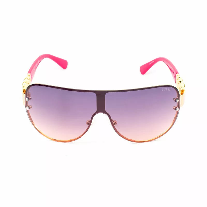 Óculos de sol de mulher GUESS GO00037-0032U Cat Eye - Armação preta, lentes cinzentas degradê, UV400