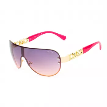 Óculos de sol de mulher GUESS GO00037-0032U Cat Eye - Armação preta, lentes cinzentas degradê, UV400