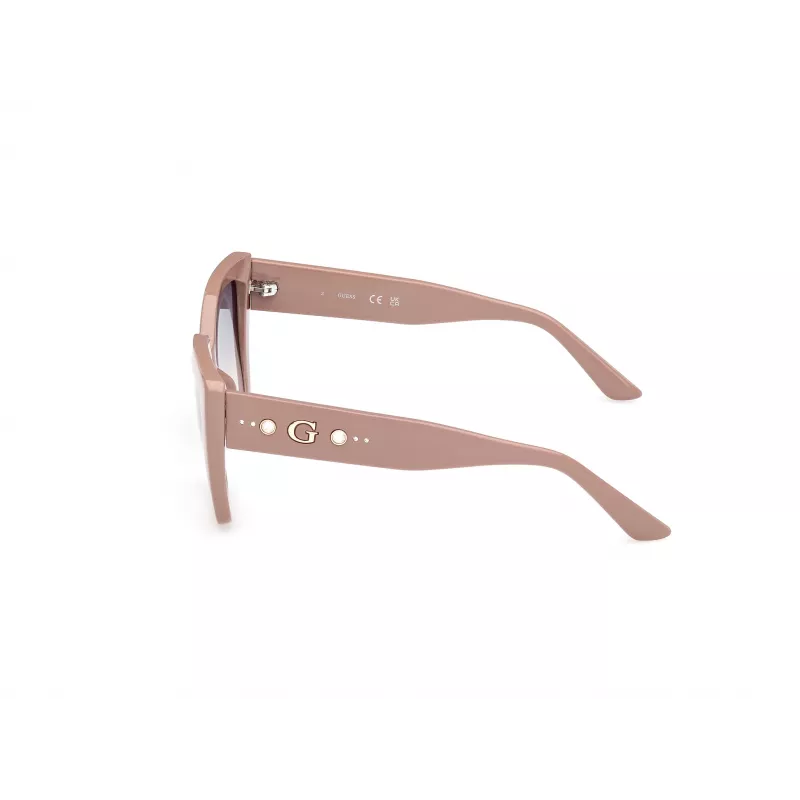 Óculos de sol GUESS para mulher GU00162-5557W, óculos de sol quadrados de acetato, armação Havana, lentes castanhas degradê, 55 mm