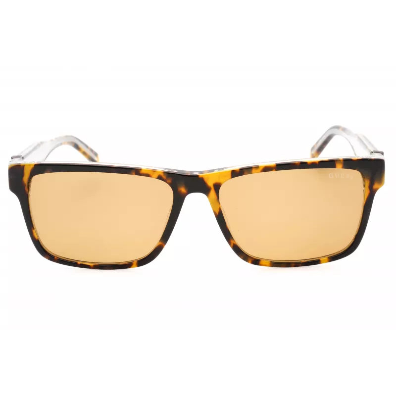 GUESS Óculos de sol retangulares de mulher em acetato GU00074-53E Havana castanho degradê 55mm