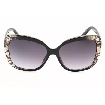 Óculos de sol de mulher GUESS GF0383-05B Butterfly cat-eye preto degradê fumado 57mm